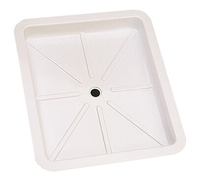 Ensemble Bac à Douche Camping-Car Caravane 68x68x10cm - Plastique ABS Blanc Avec Drain