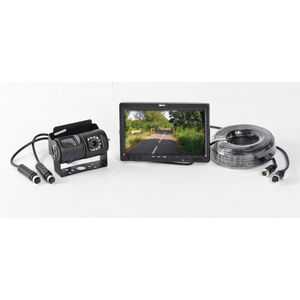 ANTARION Ensemble Caméra de Recul Inox Compacte + Écran 7 pour Camping Car  Fourgon