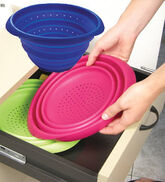 PASSOIRE SILICONE PLIABLE POUR CAMPING CAR - BATEAUX- Passoire Pliable image 1