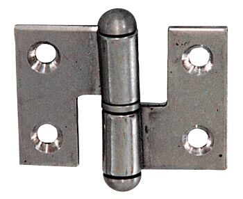PAUMELLE INOX GAUCHE IN. ط 8 MM H : 30 MM PAR 2