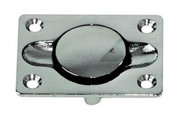 BOUTON LAITON CHROME PERCE 4 ANGLES PAR 2