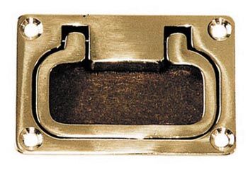 POIGNEE LAITON POLI LG : 92 MM - LG : 63 MM PAR 2