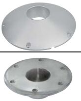 x PIED DE TABLE GOIOT Embase aluminium apparente sol ou table image 1