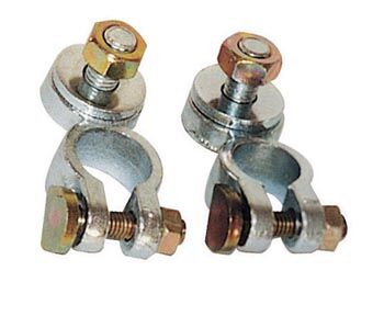 COLLIERS AVEC ECROU DE SERRAGE (BORNE -)  8 MM PAR 2