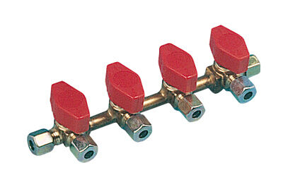 VANNE GAZ TRUMA 4 VOIES  ط  E8/S8 + RACCORDS BICONES - vanne gaz truma 4 voies