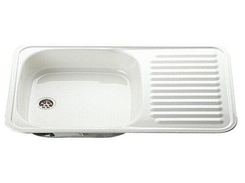 EVIER + EGOUTTOIR  INOX 936 Camping car et bateau