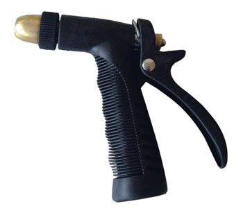 PISTOLET JET REGLABLE CAOUTCHOUC/PLASTIQUE A RACCORD PLASTIQUE
