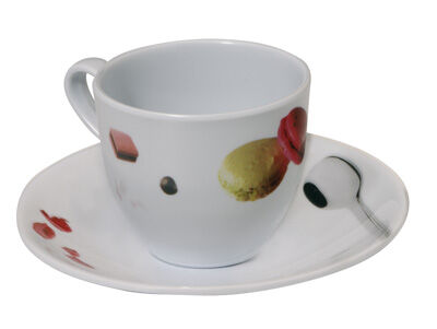 x TASSES & SOUS-TASSES  VAISSELLE SUCRE SALE PAR 3