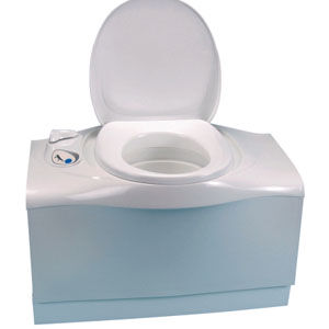 WC C 403 GAUCHE + PORTILLON BLANC