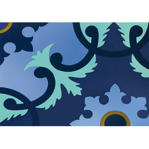 LOT DE 2 SETS DE TABLE SILICONE  OISEAU BLEU   - 42 X 33 CM