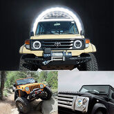 PHARE LED VORTEX VISION X - OPTIQUE LED VORTEX - VORTEX LED HEADLIGHT 177mm image 1