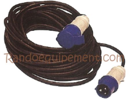CABLE NEOPRENE RALLONGE ELECTRIQUE CAMPING