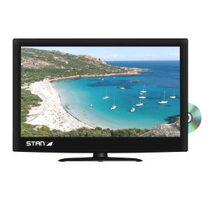 TELEVISEUR CAMPING CAR 12V/220 TV LED DVD 19 Pces