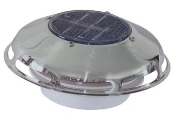 Casinlog Ventilateur de toit solaire en acier inoxydable pour caravane 