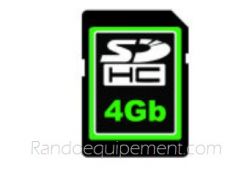 Carte SD  4GO pour GPS 4X4