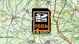 Cartes Pays de l'Est sur carte SD 16GO pour GPS NAVIGATTOR