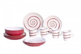vaisselle-melamine-service-de-vaisselle-set-de-table-blanc-rouge16-pieces
