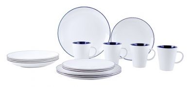 vaisselle-melamine-set-de-table-blanc-bleu-16-pieces