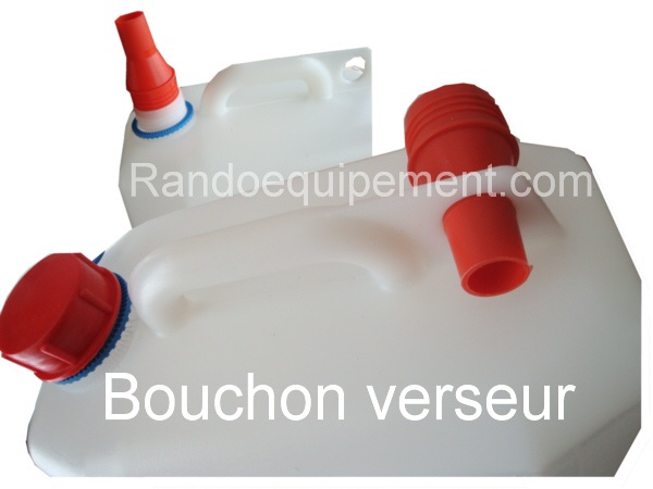 JERRICAN PLASTIQUE ALIMENTAIRE 10 LITRES - BOUCHON SIMPLE