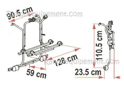 PORTE-VELOS MERCEDES VIANO ET VITO APRES 2004 Carry Bike