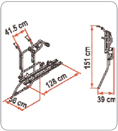 PORTE-VELOS RENAULT TRAFIC ET OPEL VIVARO 2 PORTES - TOIT STANDARD Carry Bike