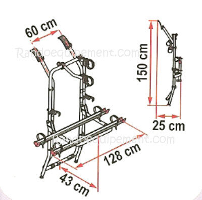 PORTE-VELOS T4 HAYON VW T4- CALIFORMIA COACH CARAVELLE MULTIVAN Carry Bike