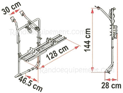 PORTE-VELOS T5 D 2 PORTES VW T5 Carry Bike