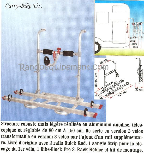 CARRY-BIKE UL  PORTE VELOS CAMPING CAR