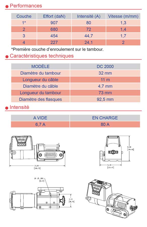 TREUIL 4X4 HALAGE WORKS DC 2000