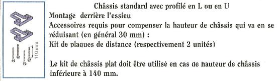 KIT POUR CHASSIS STANDARD