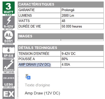 BARRE ہ LED DOUBLES - XةNON  15,24CM - PHARES 4x4 ET VOITURES