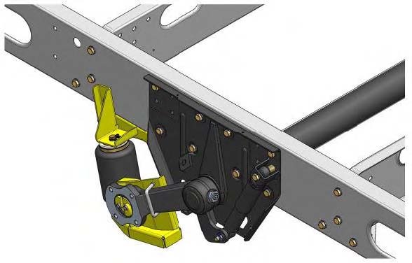 x AL-KO X230 Suspension pneumatique auxiliaire BASSE