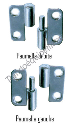 PAUMELLE DEPORTEE LAITON CHROME