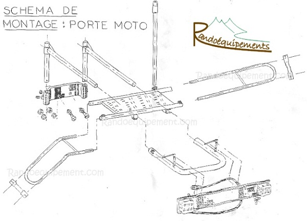 PORTE-MOTO SUR ATTELAGE 4x4 VOITURE et CAMPING CAR - porte motos