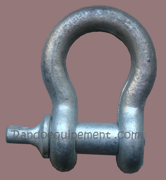 MANILLE DE SANGLE 4x4 MANILLE GALVA LYRE D.20MM