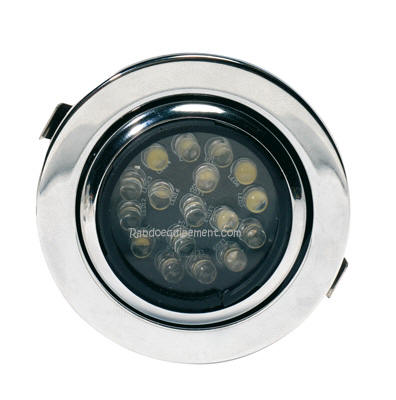 Spot encastrable à led orientable chromé