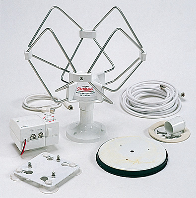 Antenne TV Extérieure Discovery V2 Ultra HD Avec Amplificateur Intégré, Pointeur Analogique Et Filtres 4G/5G - Pour TNT, DVB-T2, 4K - Gain 46 DB