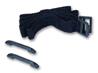 Rouleau De Sangle Nylon Noir 10m + 20 Boucles Et Glissières | Pour Réparation Sac à Dos, Collier Chien, Valise, Bricolage Extérieur