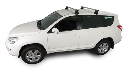 TOYOTA RAV4 - KIT RHINORACK 2 BARRES DE TOIT + FIXATIONS (2006-2012)