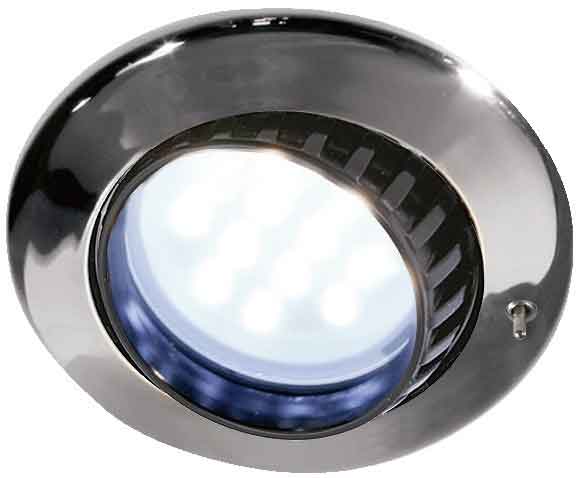 Spot Batsystem Comet ABS chromé 9 LED - SPOT LED CAMPING-CAR BATEAU - avec  interrupteur