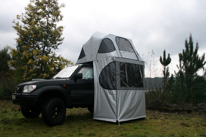 Gris - 300X150CM - Auvent de voiture de camping en plein air, Voile  d'ombrage, Queue de voiture, Tente latéra